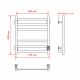 Полотенцесушитель электрический MIXLINE Triumph 60x50 312 Вт, белый