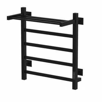 Полотенцесушитель электрический MIXLINE Triumph 60x50 419 Вт, полка, чёрный