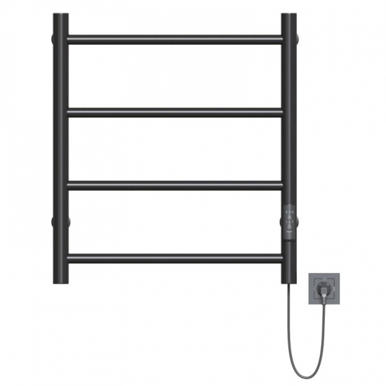 Полотенцесушитель электрический MIXLINE Vega 60x50 201 Вт, чёрный