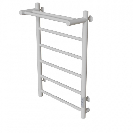 Полотенцесушитель электрический MIXLINE Vega 80x50 318 Вт, полка, белый