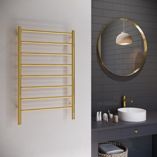 Полотенцесушитель электрический TERMINUS Аврора П8 500x850 золото