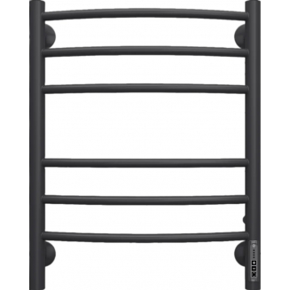 Полотенцесушитель электрический TERMINUS Классик П6 450x600, матовый чёрный