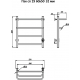 Полотенцесушитель электрический ТРУГОР Пэк 19 60х50 с выключателем, хром
