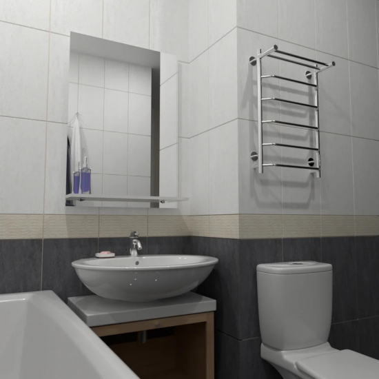 Полотенцесушитель электрический ТРУГОР Пэк 7 П 80х50 с выключателем