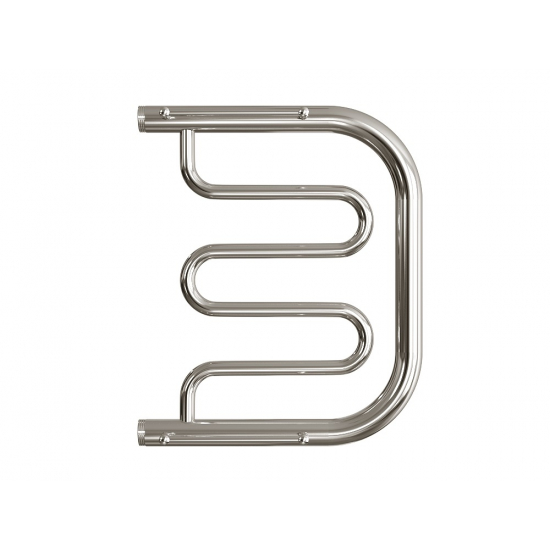 Полотенцесушитель водяной ДВИН D 50x40 с полкой, полированный хром