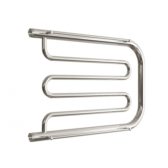 Полотенцесушитель водяной ДВИН D 50x70 с полкой, полированный хром 