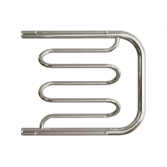 Полотенцесушитель водяной ДВИН Dw 50x60 с полкой, полированный хром 