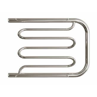 Полотенцесушитель водяной ДВИН Dw 50x70 с полкой, полированный хром 