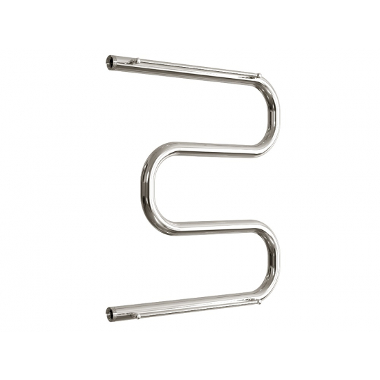 Полотенцесушитель водяной ДВИН M 60x50 1" с полкой, полированный хром  