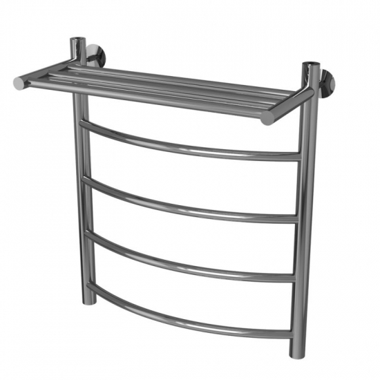 Полотенцесушитель водяной MIXLINE Capella 60х50 1/2'' лесенка, 4 перекладины, полка