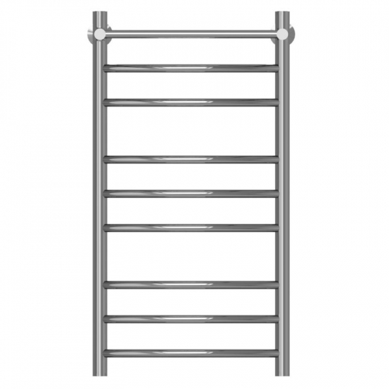 Полотенцесушитель водяной MIXLINE Capella 80х40 Г2 1/2'' лесенка, 8 перекладин, полка