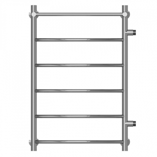 Полотенцесушитель водяной MIXLINE Capella 80х50 1'' лесенка, 5 перекладин, полка, правое подключение