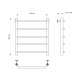 Полотенцесушитель водяной MIXLINE Mira 60х50 1/2'' трапеция, 5 перекладин