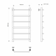 Полотенцесушитель водяной MIXLINE Mira 80х40 1/2'' трапеция, 6 перекладин