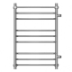 Полотенцесушитель водяной MIXLINE Mira 80х50 1'' трапеция, 8 перекладин, полка, правое подключение