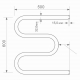 Полотенцесушитель водяной MIXLINE Simple M 60х50 1''