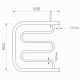 Полотенцесушитель водяной MIXLINE Simple PM 50х60 1''