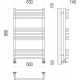 Полотенцесушитель водяной TERMINUS Арт П13 500х800