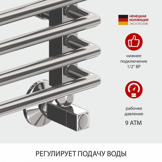 Полотенцесушитель водяной TERMINUS Арт П16 0 500х1000