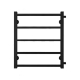 Полотенцесушитель водяной TERMINUS Вега П6 500х600 с боковым подключением 500 черный матовый