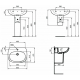 Полупьедестал для раковины IDEAL STANDARD Tesi T033401