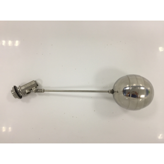 Поплавок для ёмкости MAK 035 резьба 3/4" из нержавеющей стали с хромированным поплавком