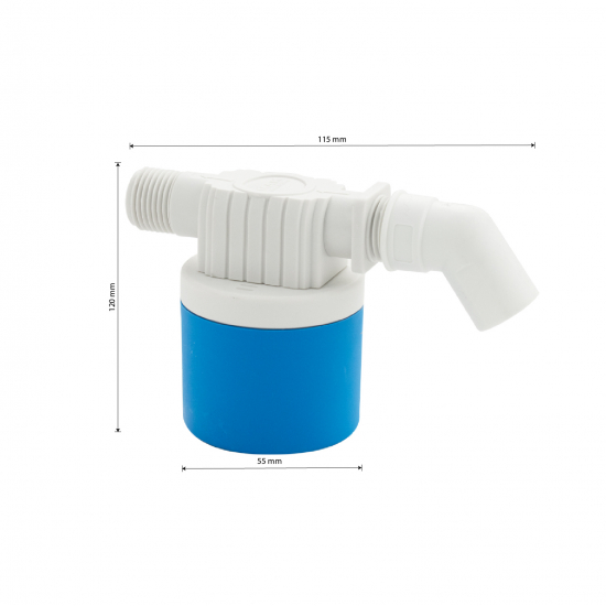 Поплавок клапан для ёмкости МАК WLC-IH 0044 резьба 1/2" пластиковый