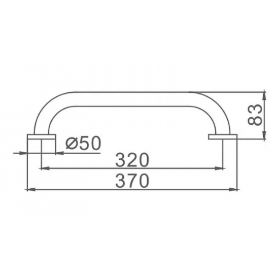 Поручень прямой FRAP F1718