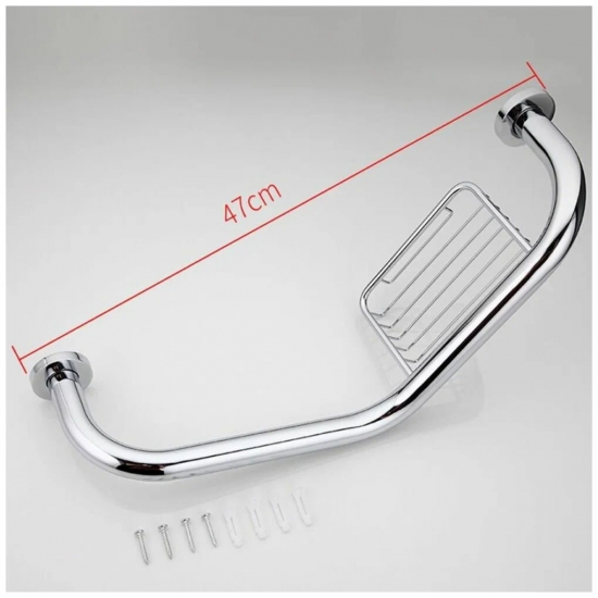 Поручень угловой с мыльницей FRAP F1719 