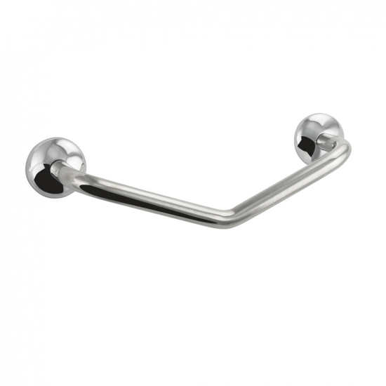 Поручень в ванную изогнутый 30 см GFmark/Санакс GF-75184 нержавеющая сталь