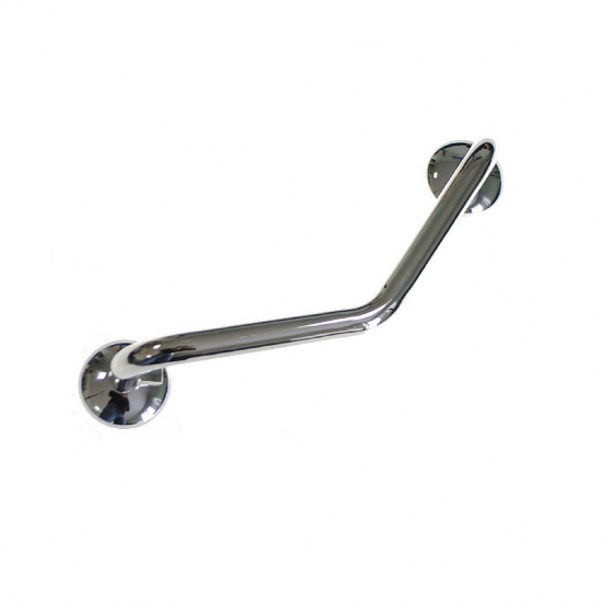 Поручень в ванную изогнутый 30 см GFmark/Санакс GF-75184 нержавеющая сталь