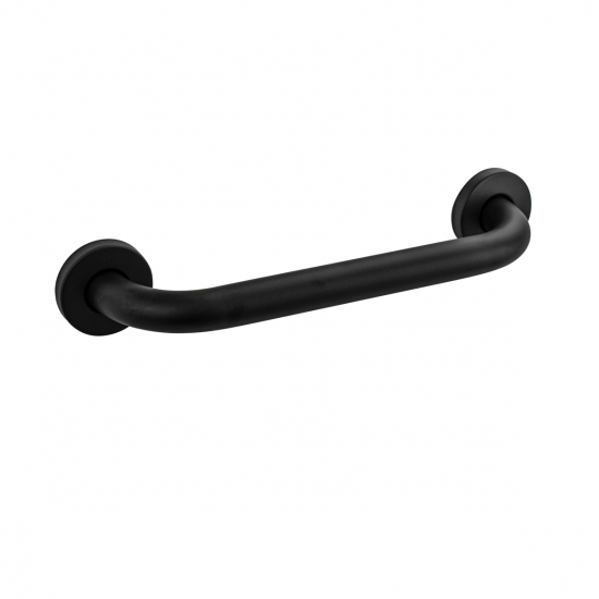 Поручень в ванную прямой BRIMIX 75103 30 см нержавеющая сталь черный