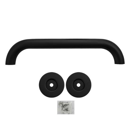 Поручень в ванную прямой BRIMIX 75103 30 см нержавеющая сталь черный