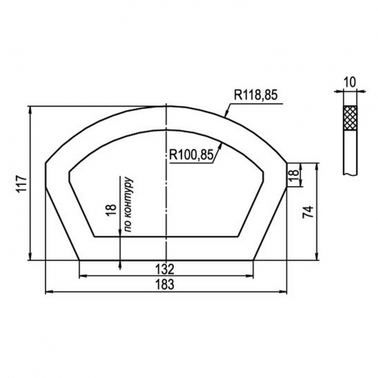 Прокладка для бачка унитаза ИНКОЭР Вфлпс Р В00В0001432