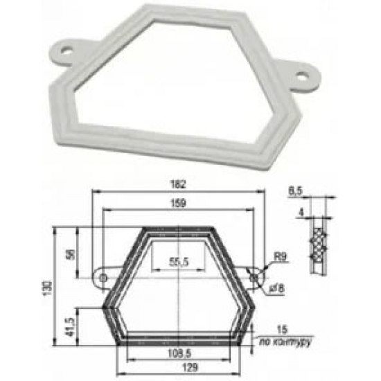 Прокладка для бачка унитаза РБМ для SANITA Самарский 