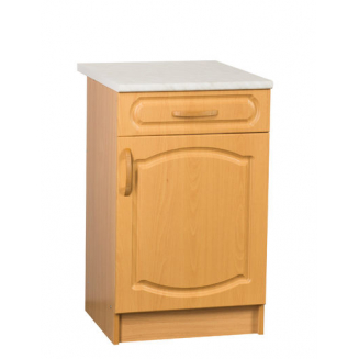 Рабочий стол 40 МДФ Бук (1 ящик), столешница гранит