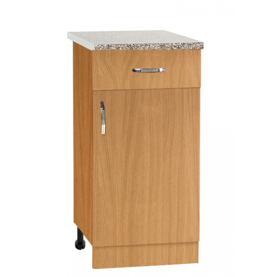 Рабочий стол 50 ЛДСП Бук (1 ящик), столешница гранит