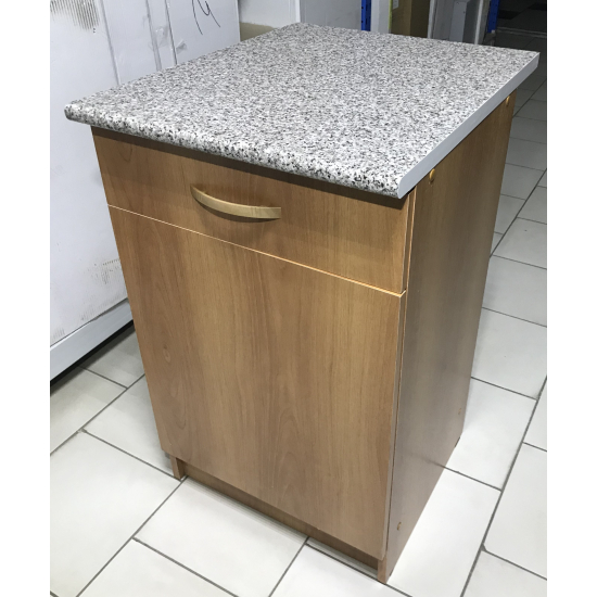 Рабочий стол 50 ЛДСП Ольха (1 ящик), столешница гранит.