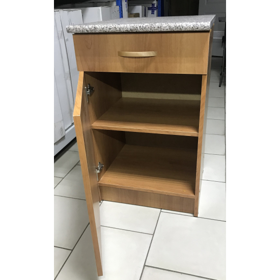 Рабочий стол 50 ЛДСП Ольха (1 ящик), столешница гранит.