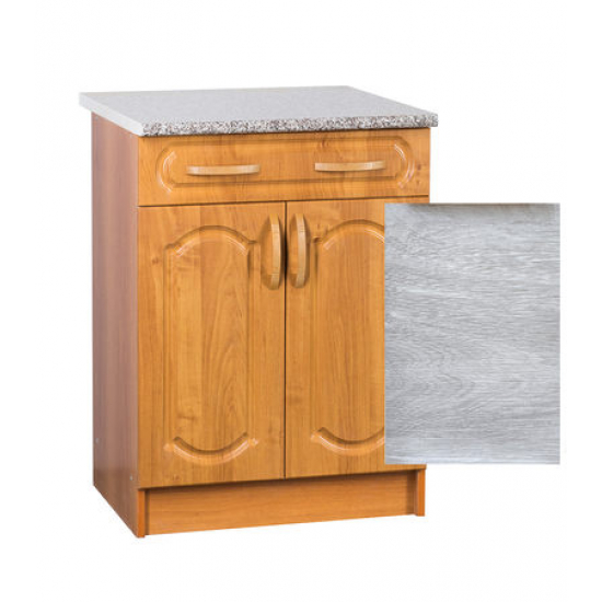 Рабочий стол 60 МДФ Берёза (1 ящик), столешница сахара