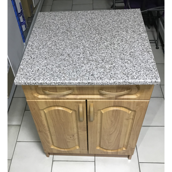 Рабочий стол 60 МДФ Ольха (1 ящик), столешница гранит