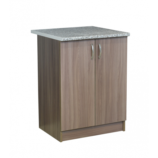 Рабочий стол 80 ЛДСП Дуб тёмный, столешница гранит