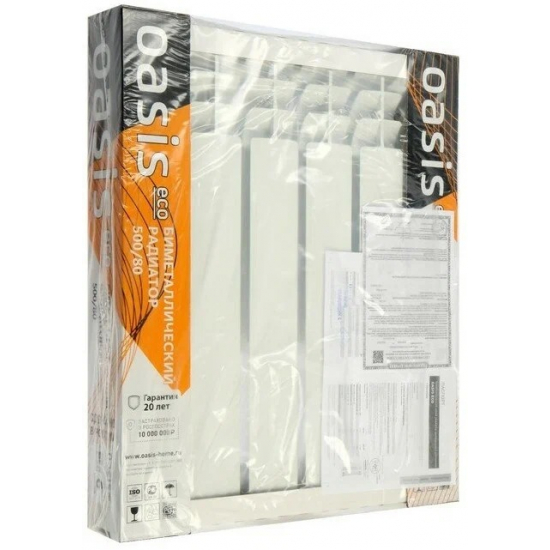 Радиатор биметаллический OASIS Eco 500/80  6 секций