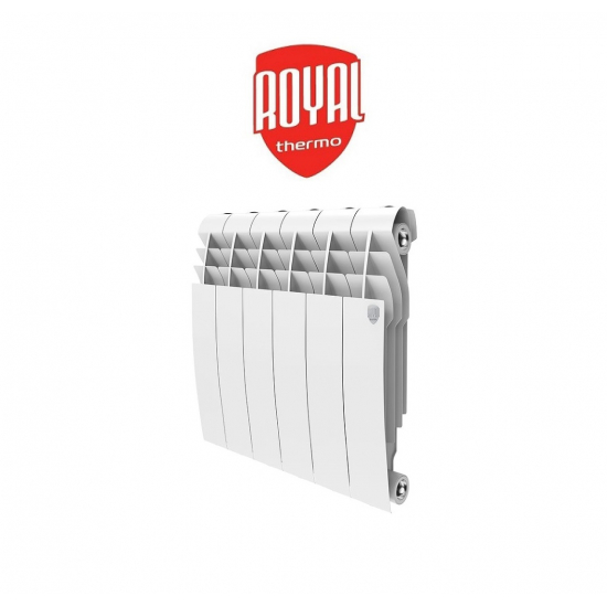 Радиатор биметаллический ROYAL THERMO BiLiner 350/87 bianco traffico  1 секция, белый
