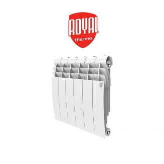 Радиатор биметаллический ROYAL THERMO BiLiner 350/87 bianco traffico  1 секция, белый