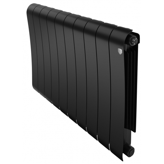 Радиатор биметаллический ROYAL THERMO Infinity 500/100 noir sable  10 секций, чёрный