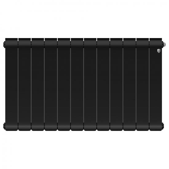 Радиатор биметаллический ROYAL THERMO Infinity 500/100 noir sable  12 секций, чёрный
