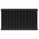 Радиатор биметаллический ROYAL THERMO Infinity 500/100 noir sable  12 секций, чёрный