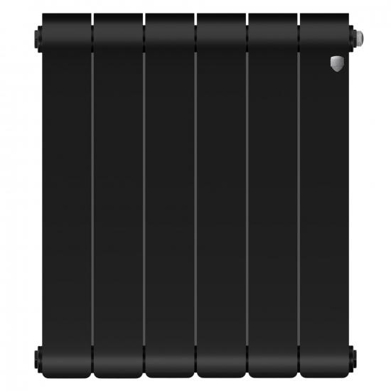 Радиатор биметаллический ROYAL THERMO Infinity 500/100 noir sable  6 секций, чёрный