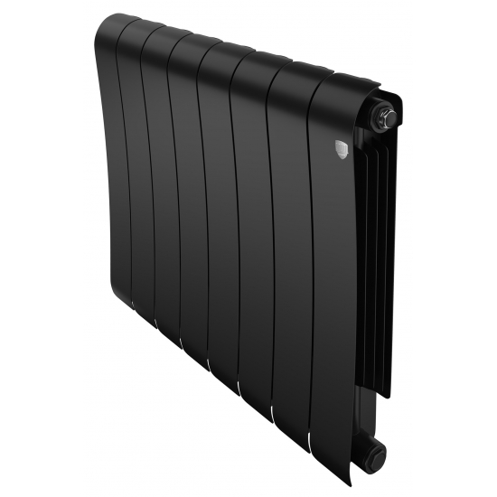 Радиатор биметаллический ROYAL THERMO Infinity 500/100 noir sable  8 секций, чёрный